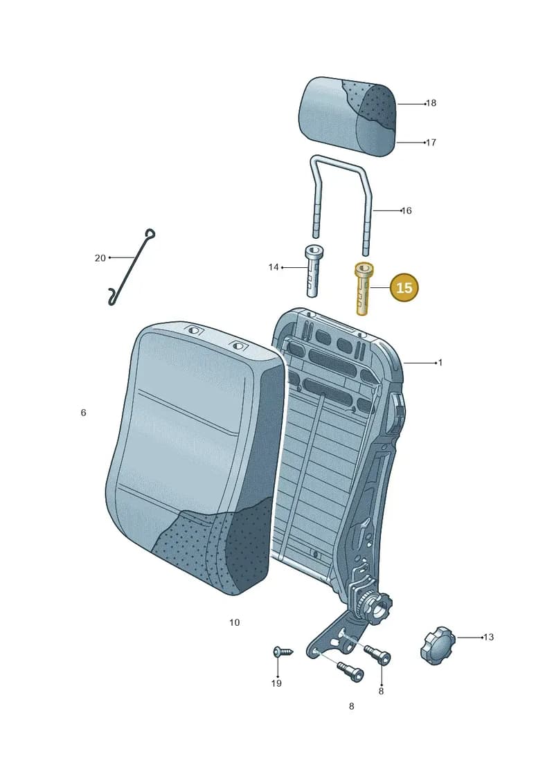 1T0883920E9B9 — Skoda Roomster (2010-2015) diagram 481881500, position 15