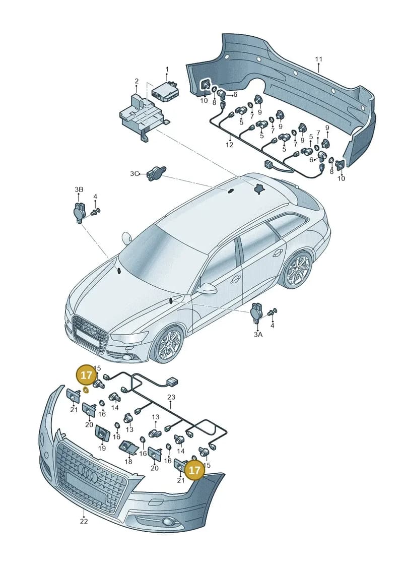 1T0919133B704 — Audi RS6 Avant (2013-2018) diagram 758919200, position 17