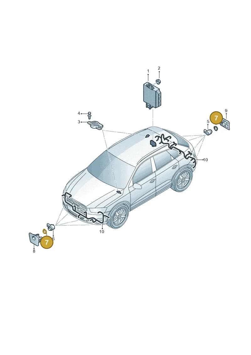 1T0919133B704 — Audi Q3 (2014-2019) diagram 764919200, position 7