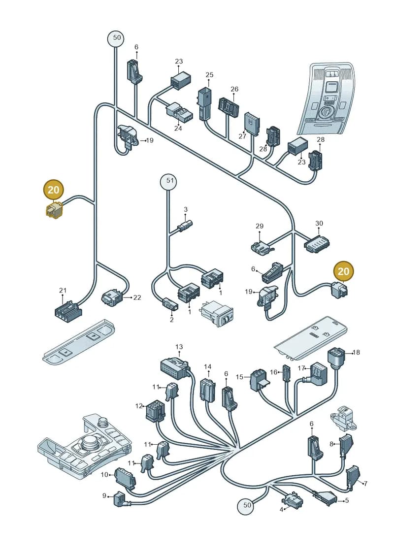 1T0971582F — Audi RS6 Avant qu.5.0 (2007-2010) diagram 448971820, position 20