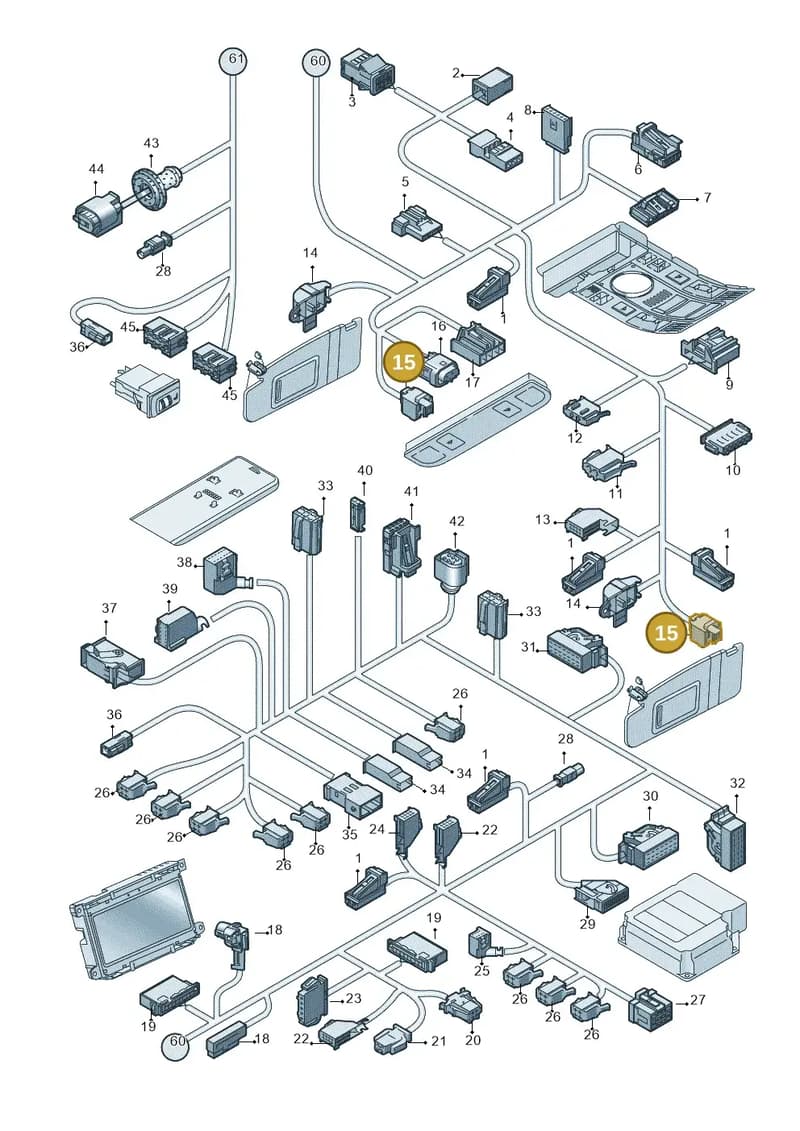 1T0971582F — Audi A6 2.7 TDI (2008-2011) diagram 648971820, position 15