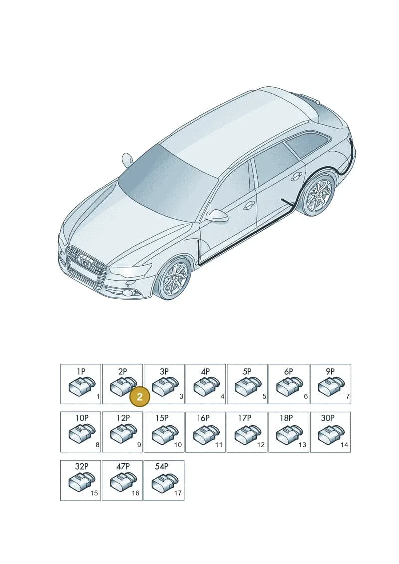 1T0971582F — Audi RS6 Avant (2013-2018) diagram 758971850, position 2