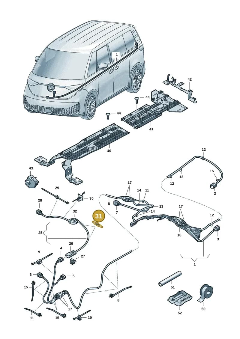 1T0971838B — Volkswagen ID. Buzz (2022-2025) diagram 15a970200, position 31