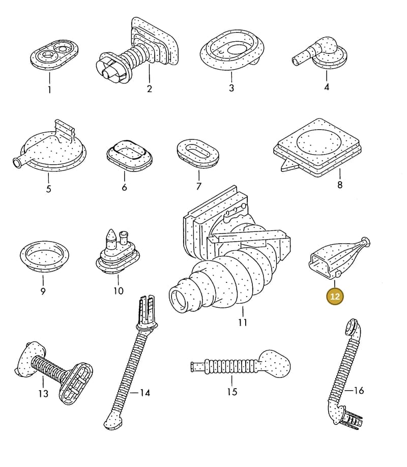 1T0971909 — SEAT 1J0 platform diagram 198976150, position 12