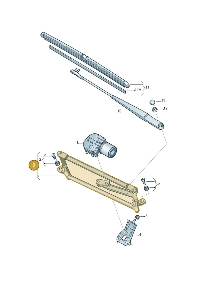 1T1955601A — Volkswagen CADDY-FAW "CN"         05> (2005-) diagram 443955000, position 2
