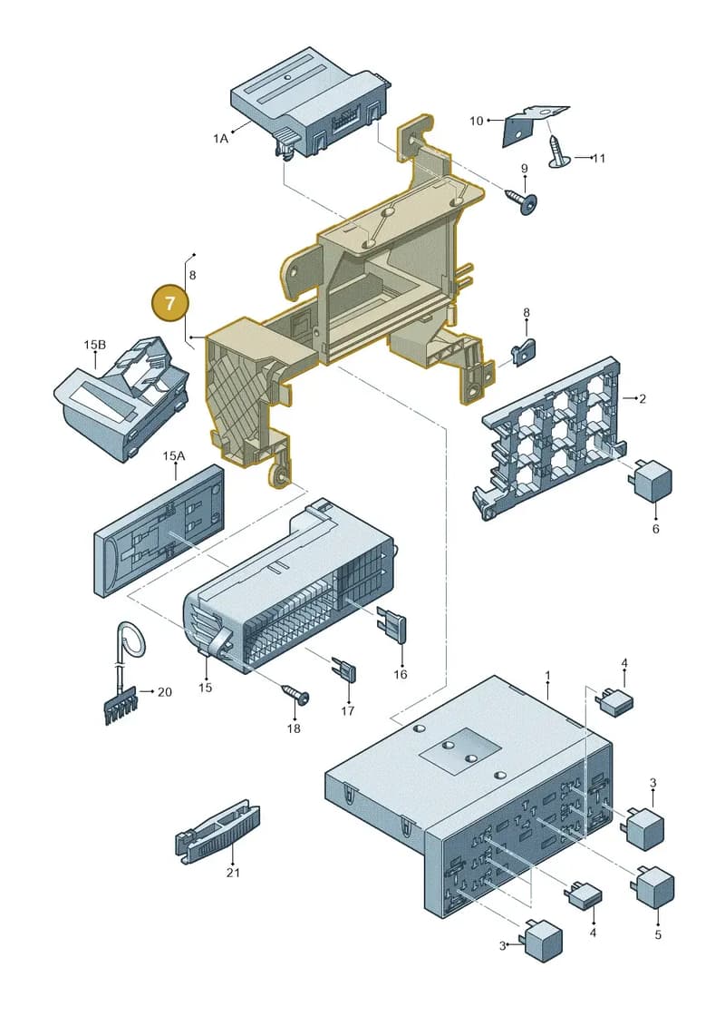 1T1959503F — Volkswagen TOURAN (SVW)       "CN"04> (2004-) diagram 409937000, position 7