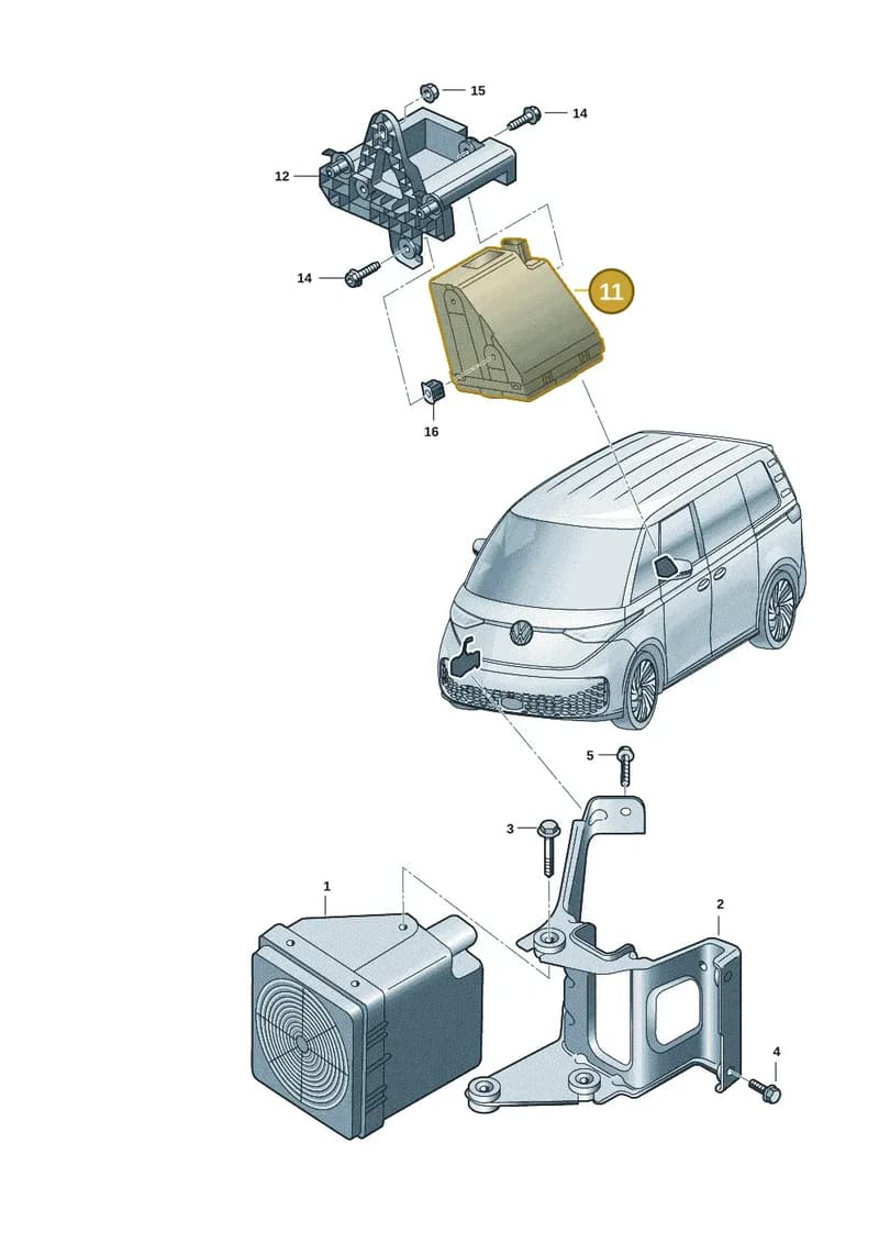 1T3035335B — Volkswagen ID. Buzz (2022-2025) diagram 15a035850, position 11