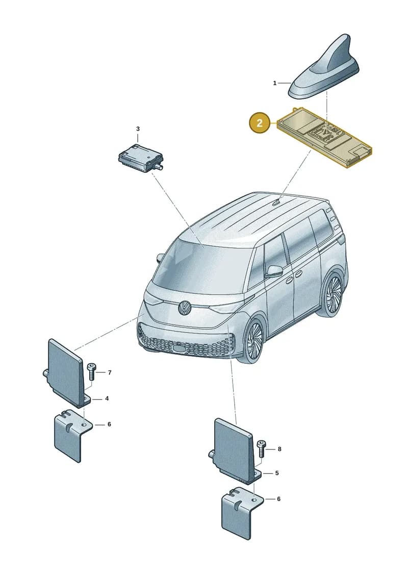 1T3035577E — Volkswagen ID. Buzz (2022-2025) diagram 15a035200, position 2