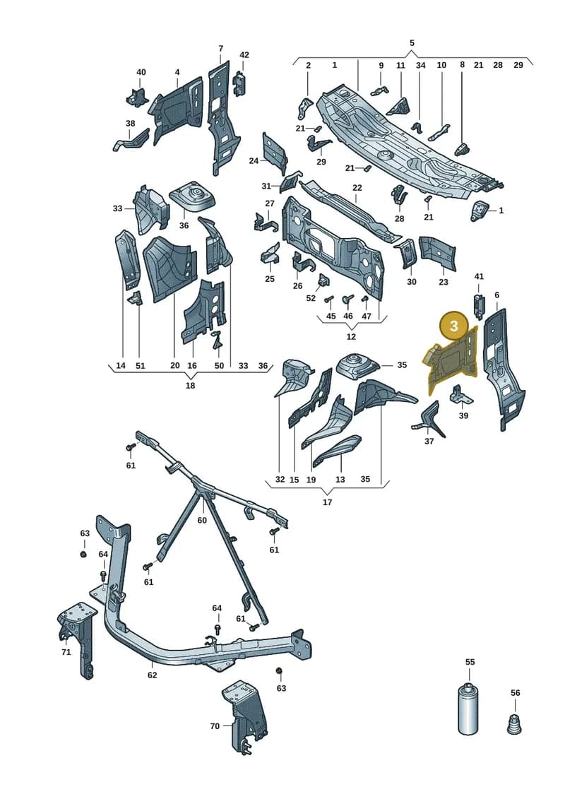 1T3802395C — Volkswagen ID. Buzz (2022-2025) diagram 15a805200, position 3