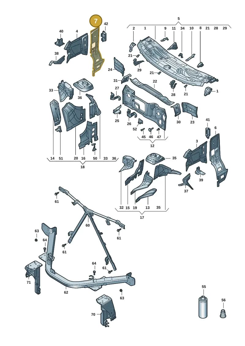 1T3802624C — Volkswagen ID. Buzz (2022-2025) diagram 15a805200, position 7