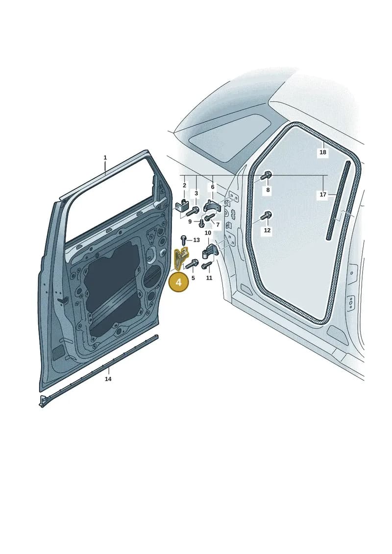 1T3831405 — Volkswagen ID. Buzz (2022-2025) diagram 15a831000, position 4