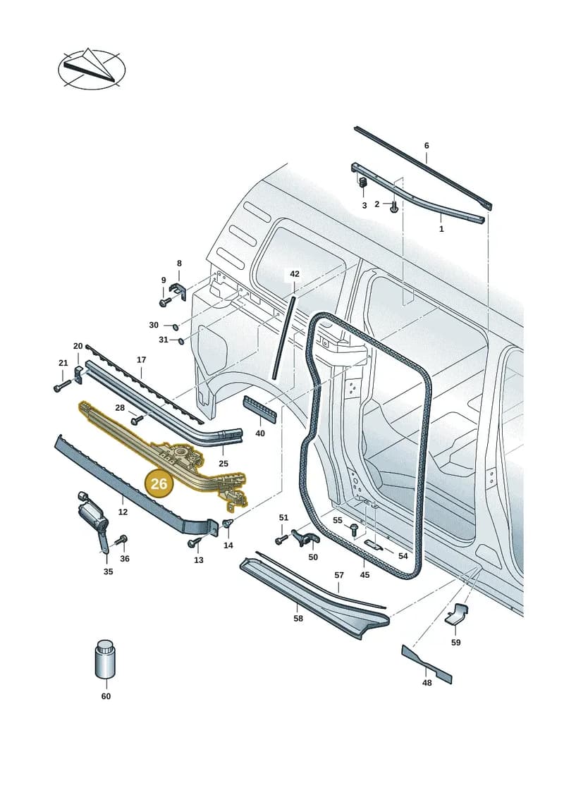 1T3843532S — Volkswagen ID. Buzz (2022-2025) diagram 15a843500, position 26