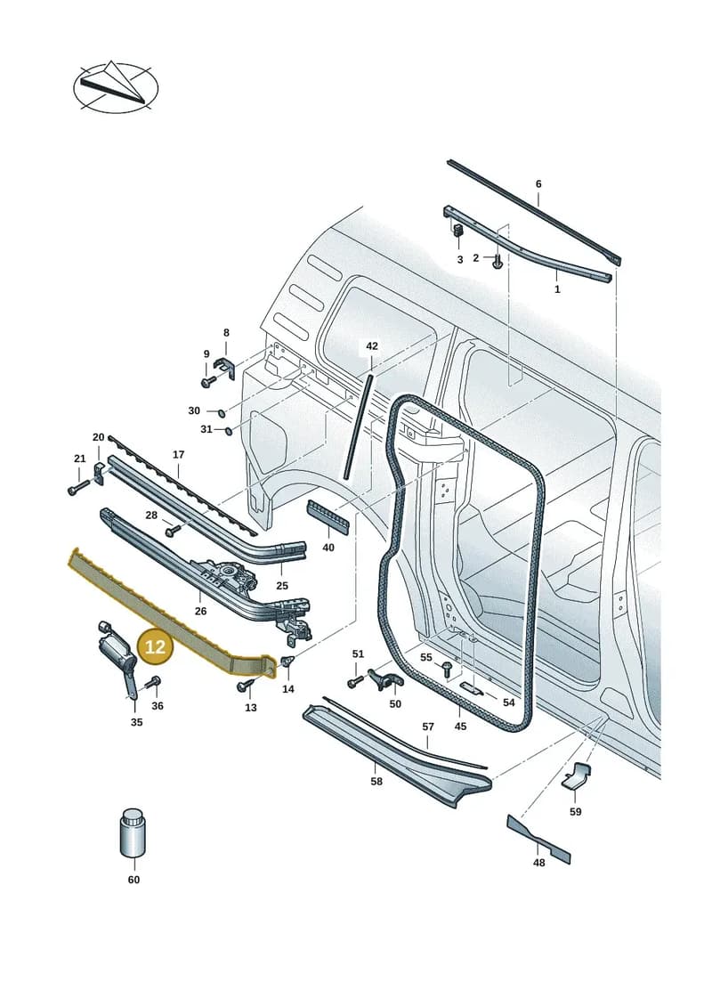 1T3843795HGRU — Volkswagen ID. Buzz (2022-2025) diagram 15a843500, position 12