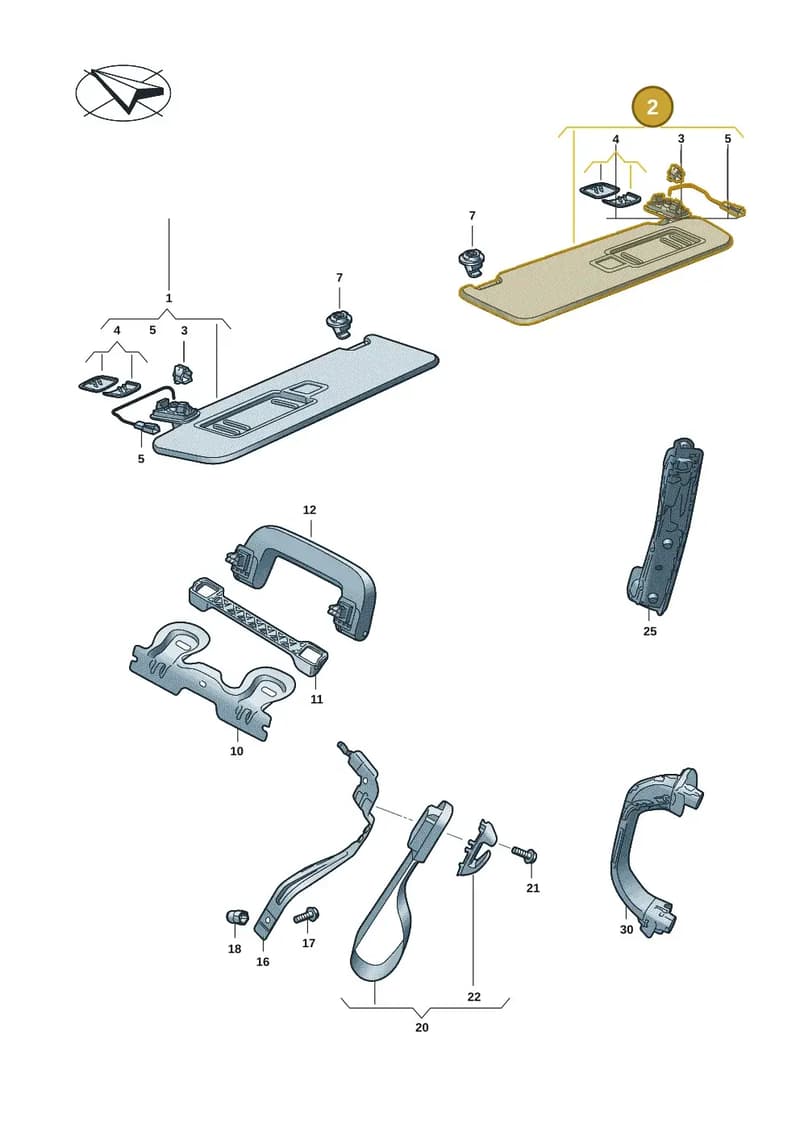 1T3857552D2UV — Volkswagen ID. Buzz (2022-2025) diagram 15a857500, position 2