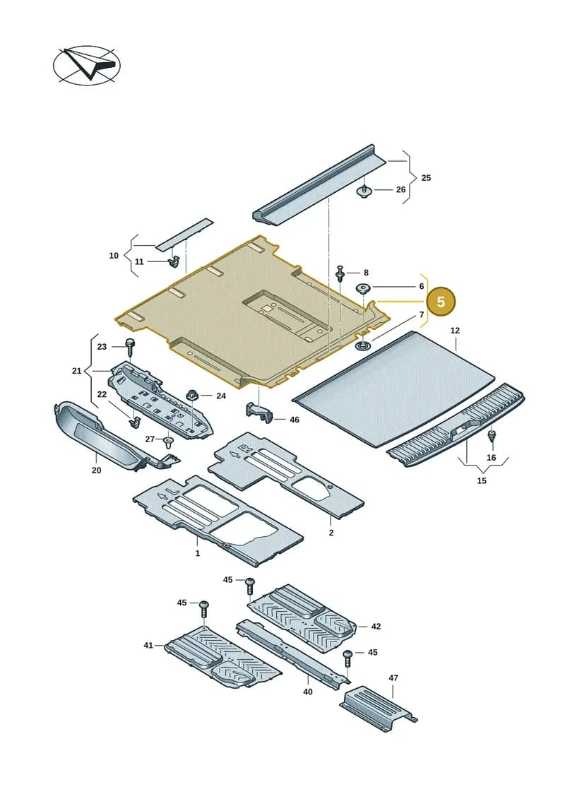 1T3863711C62U — Volkswagen ID. Buzz (2022-2025) diagram 15a863110, position 5