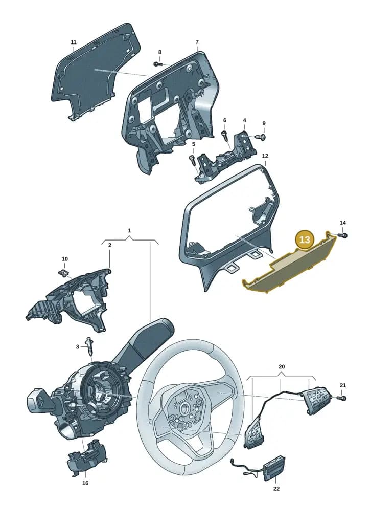 1T3919311A041 — Volkswagen ID. Buzz (2022-2025) diagram 15a953500, position 13