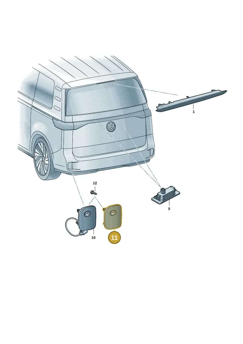 1T3945702F — Volkswagen ID. Buzz (2022-2025) diagram 15a945030, position 11