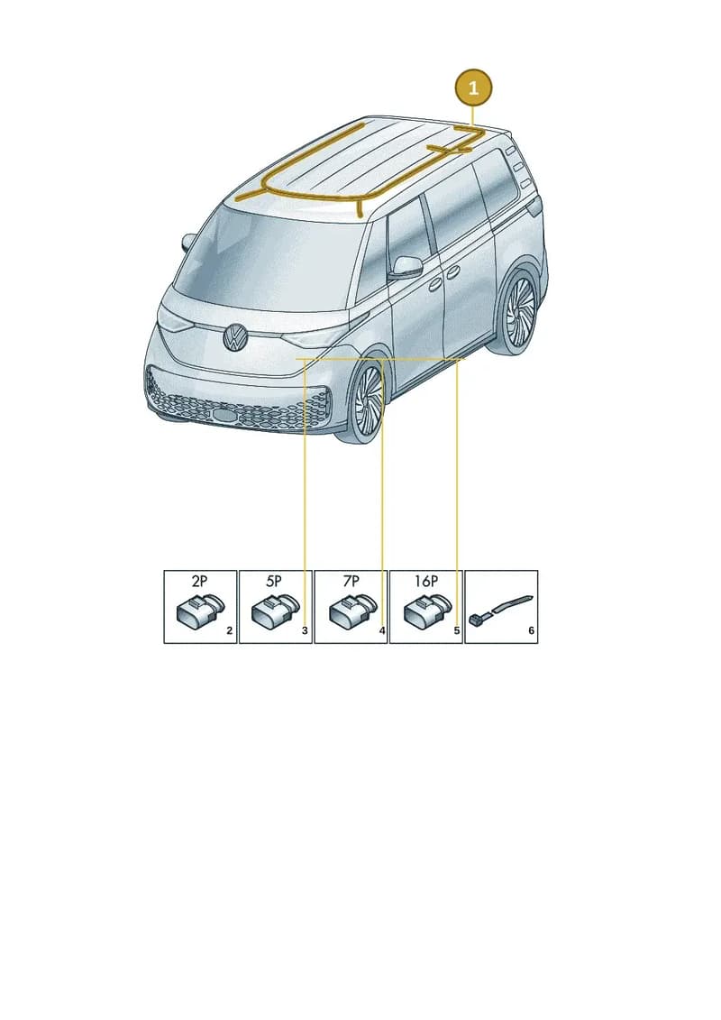 1T3971100AA — Volkswagen ID. Buzz (2022-2025) diagram 15a972150, position 1
