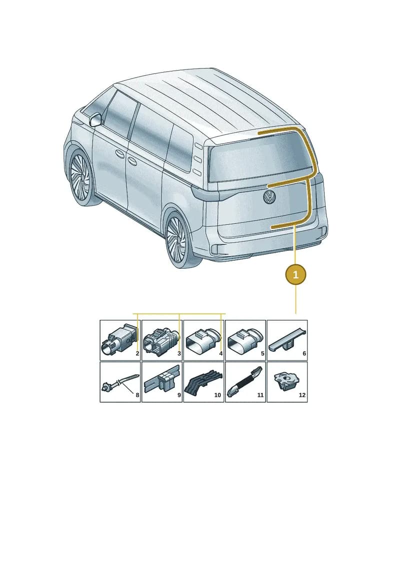 1T3971148K — Volkswagen ID. Buzz (2022-2025) diagram 15a972820, position 1
