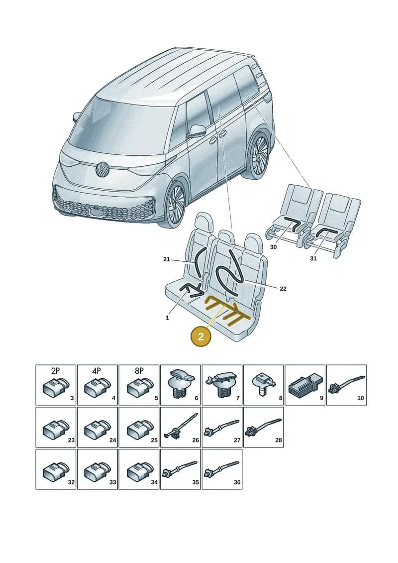 1T3971364B — Volkswagen ID. Buzz (2022-2025) diagram 15a972270, position 2