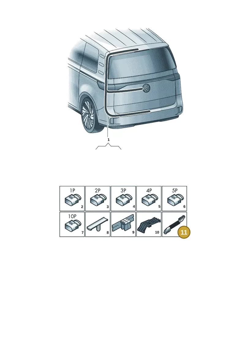 1T3971829 — Volkswagen ID. Buzz (2022-2025) diagram 15a972810, position 11