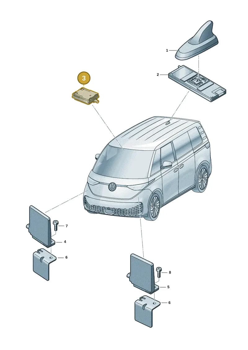 1T4035577A — Volkswagen ID. Buzz (2022-2025) diagram 15a035200, position 3