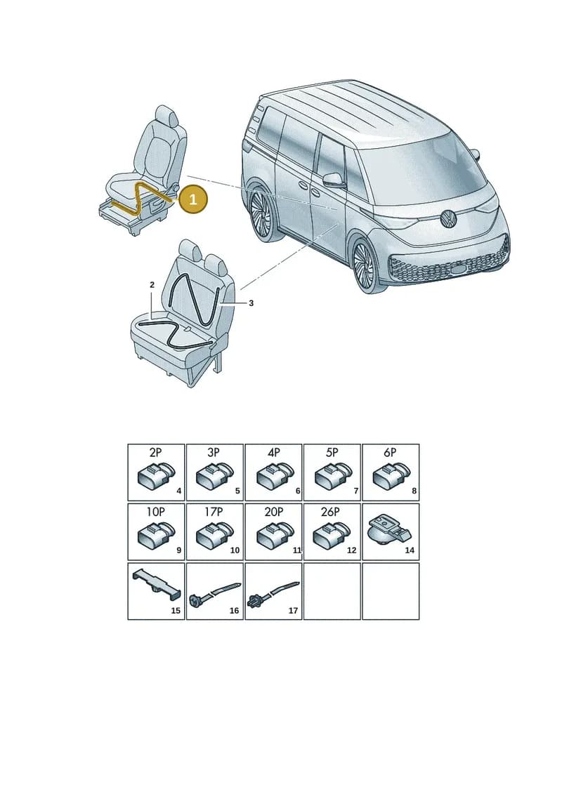 1T4971385F — Volkswagen ID. Buzz (2022-2025) diagram 15a972260, position 1