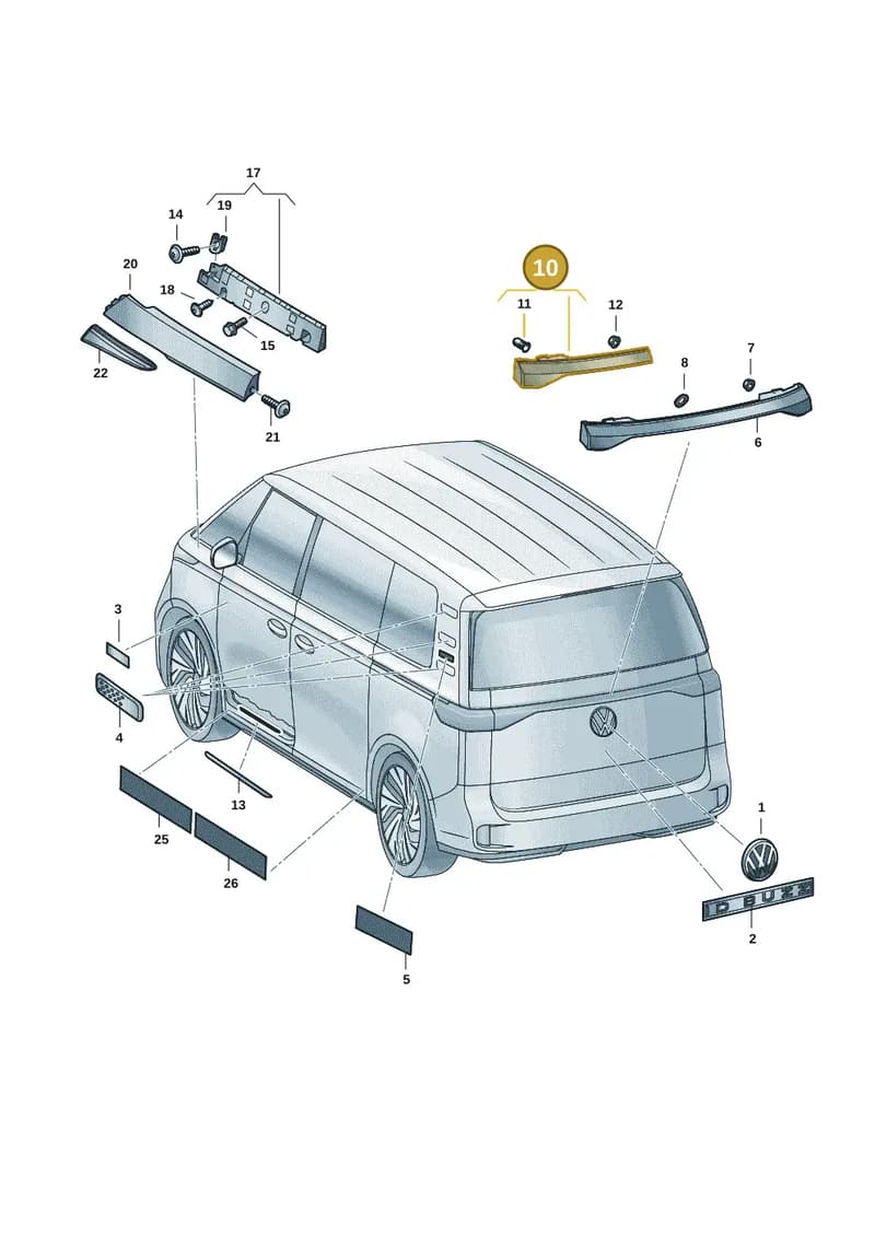 1T5853079A9B9 — Volkswagen ID. Buzz (2022-2025) diagram 15a853350, position 10