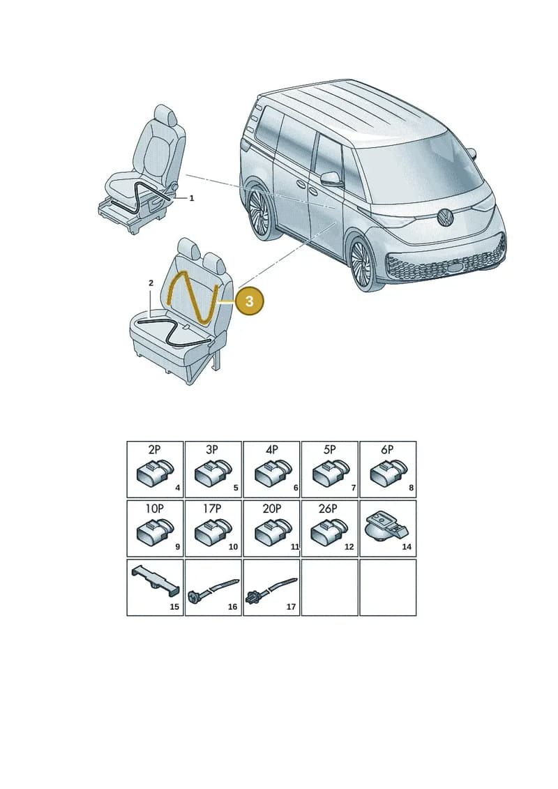 1T5971270 — Volkswagen ID. Buzz (2022-2025) diagram 15a972260, position 3