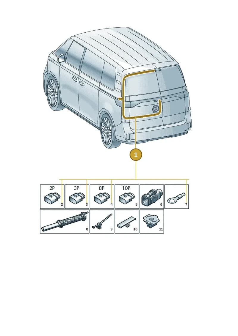 1T5971695Q — Volkswagen ID. Buzz (2022-2025) diagram 15a972840, position 1