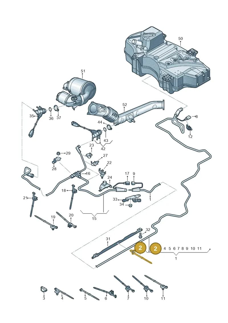 1U0971850G — Audi Q5 (2016-2025) diagram 896201560, position 2