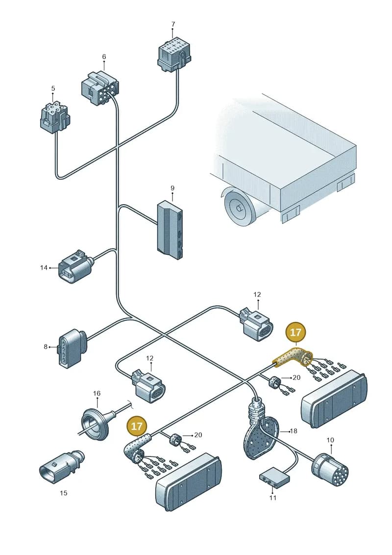 2D0906376S — Volkswagen Transp. dropside (2011-2015) diagram 680972790, position 17