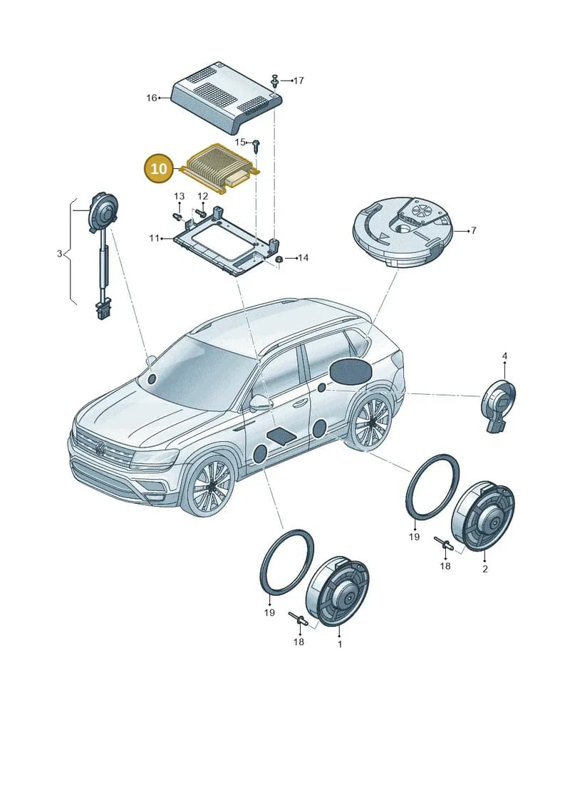 2G0035456 — Volkswagen Taos 1.4 (2020-2024) diagram 2gm035035, position 10