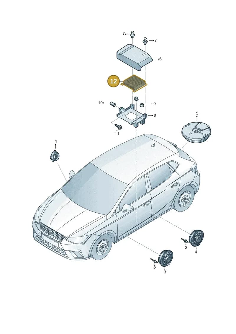 2G0035456 — SEAT Arona (2017-) diagram 835035350, position 12