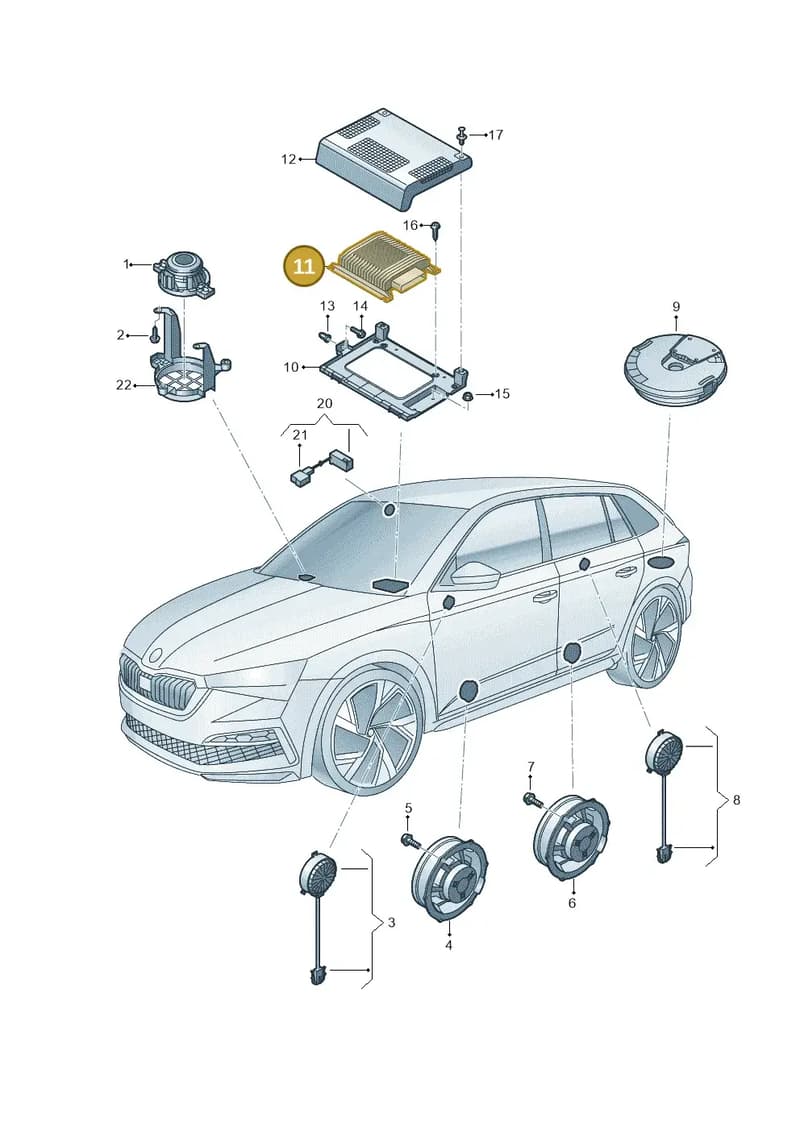 2G0035456 — Skoda Fabia (2021-2022) diagram 584035035, position 11