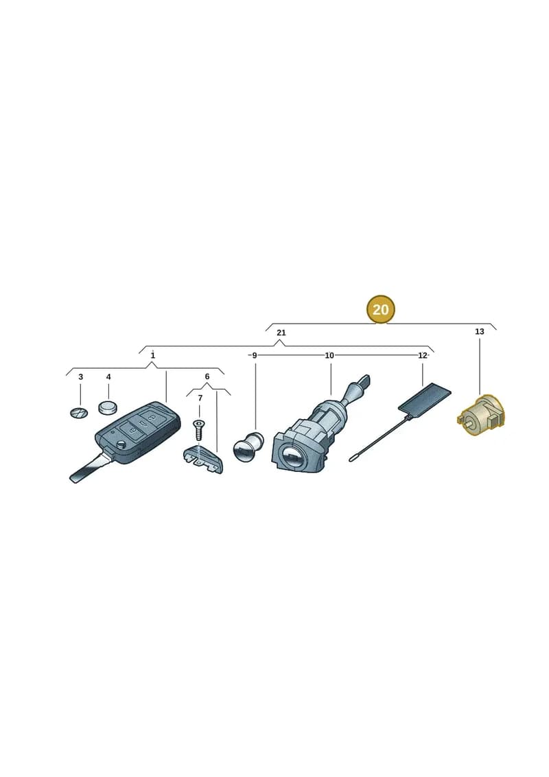 2G0800375ANNOP — Volkswagen Polo (2017-2025) diagram 2gk837100, position 20
