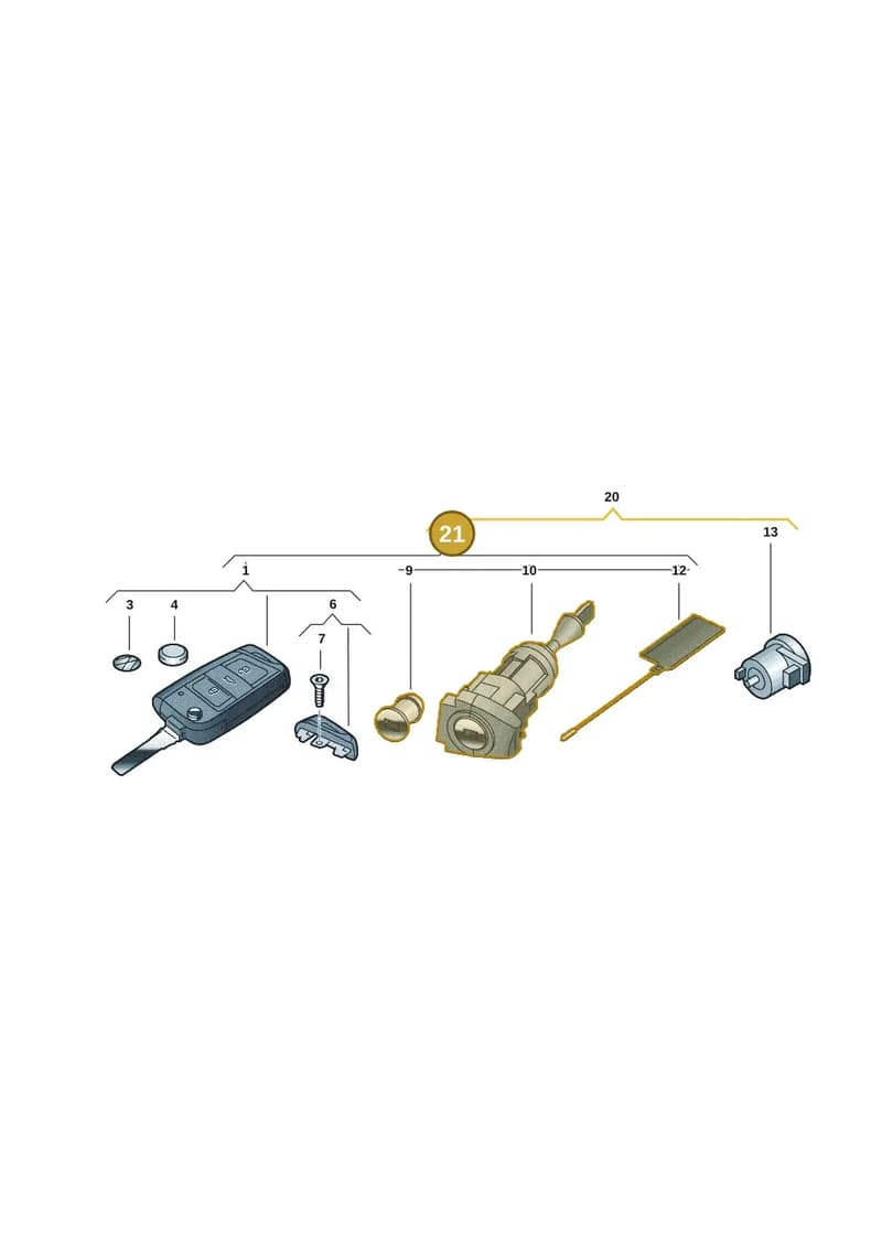 2G0800375BKNOP — Volkswagen Taigo (2021-2025) diagram 2gk837100, position 21