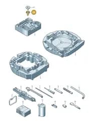 2G0803899 Volkswagen Bolt for Spare Wheel Mounting
