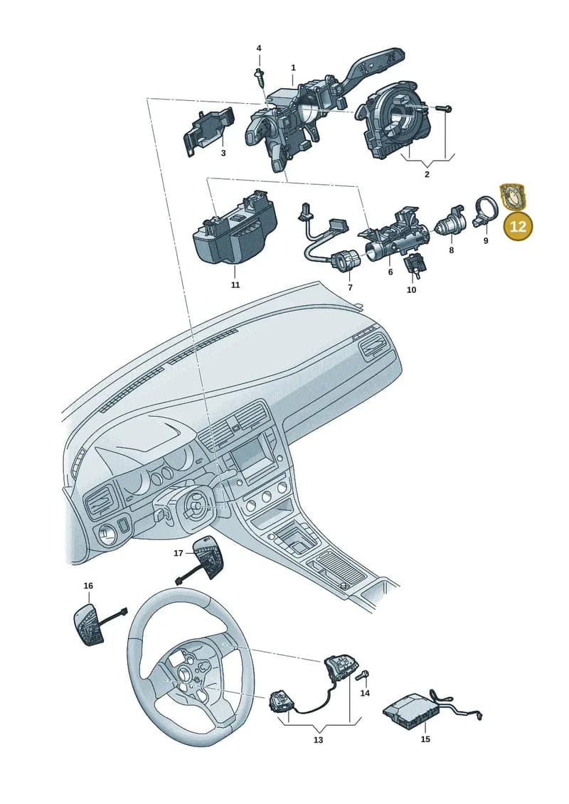 2G090586982V — Volkswagen Taigo (2021-2024) diagram 2f0953500, position 12