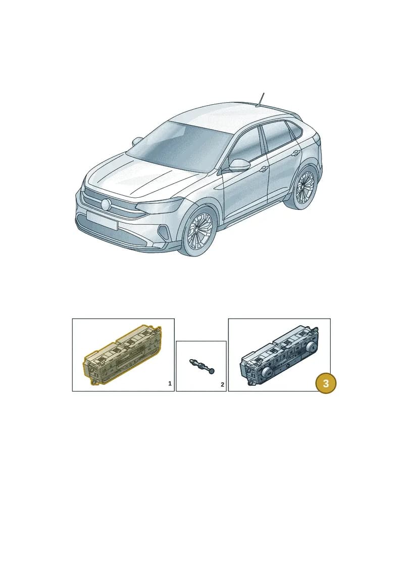 2G0907044REYW — Volkswagen Taigo (2021-2025) diagram 2f0941550, position 3