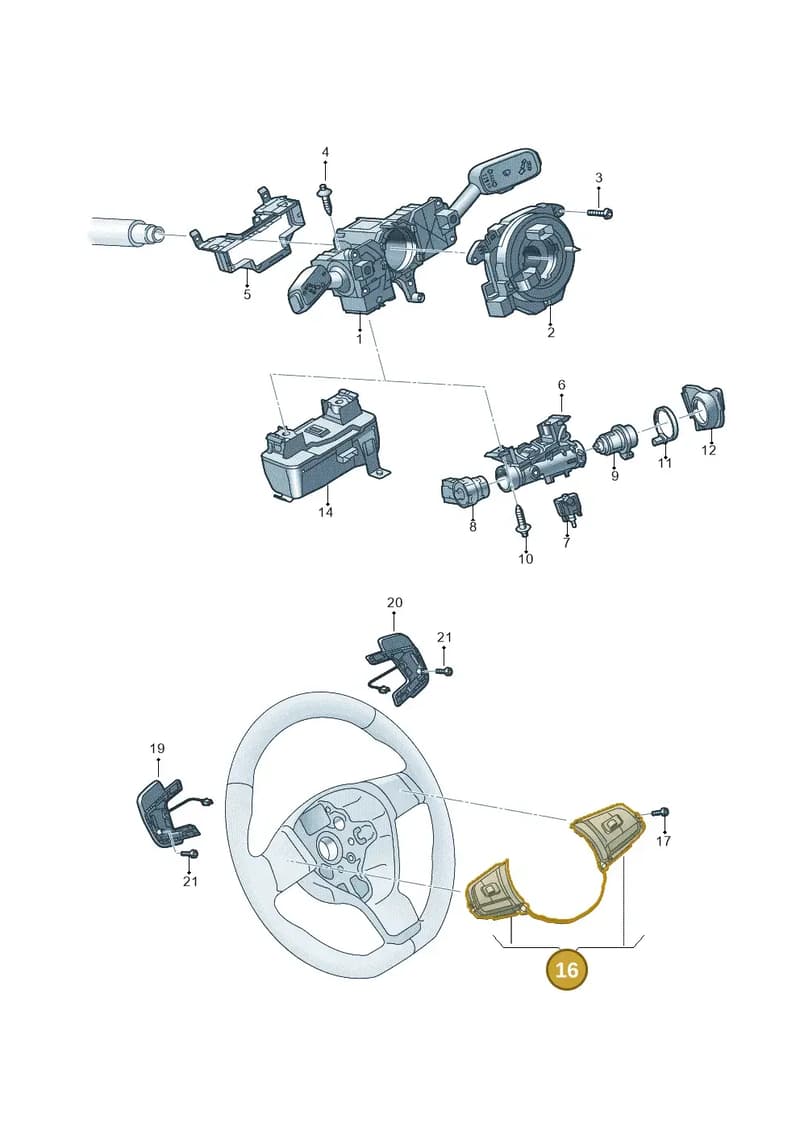 2G0959442LICX — Volkswagen Polo (2017-2025) diagram 837953500, position 16