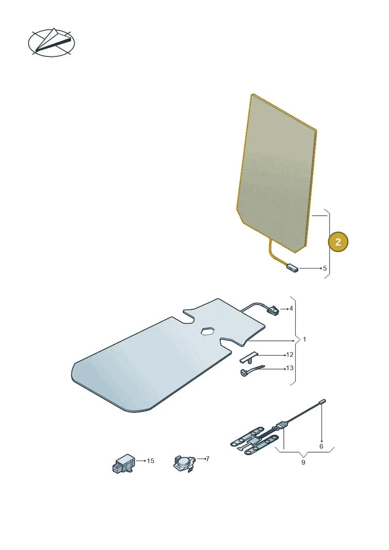 2G0963557R — Volkswagen Polo (2017-2025) diagram 837963005, position 2