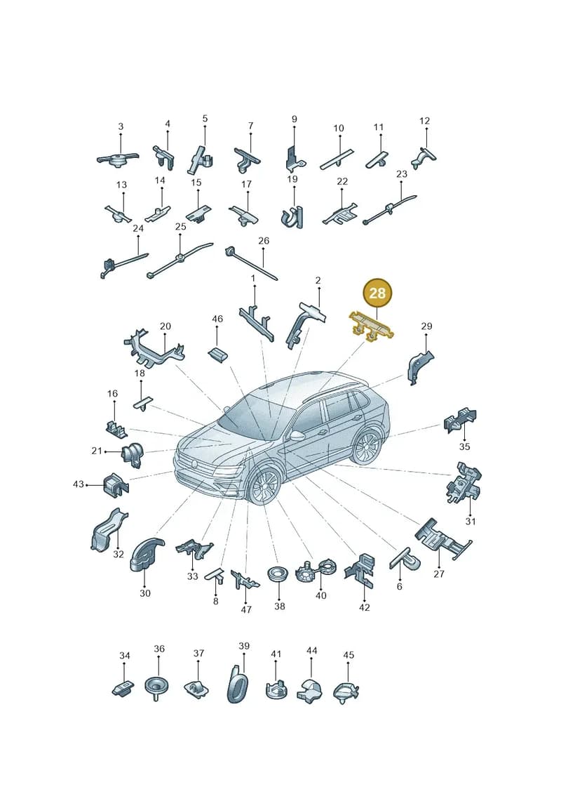 2G0971615B — Volkswagen Lavida XR (2023-) diagram 574971830, position 28