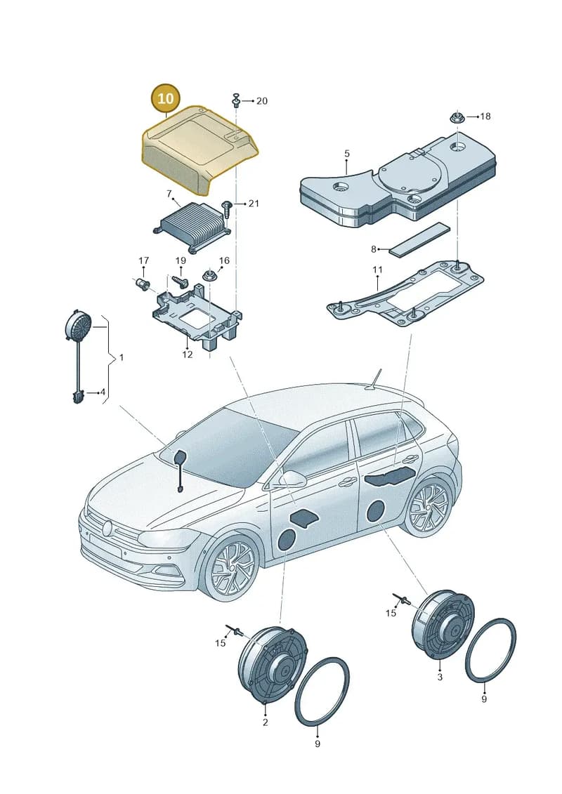 2G0972135 — Volkswagen Polo (2017-2025) diagram 837035350, position 10