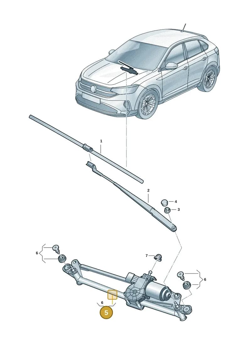 2G1955023D — Volkswagen Taigo (2021-2025) diagram 2f0955000, position 5