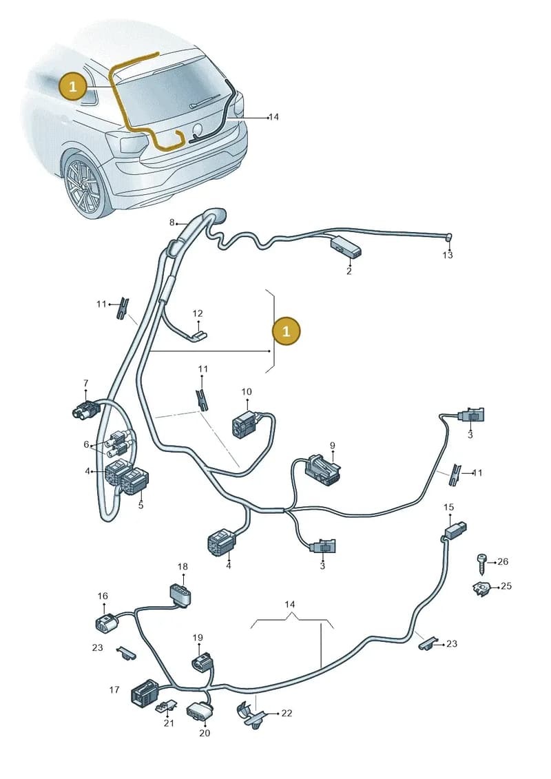 2G1971147C — Volkswagen Polo (2017-2025) diagram 837972500, position 1
