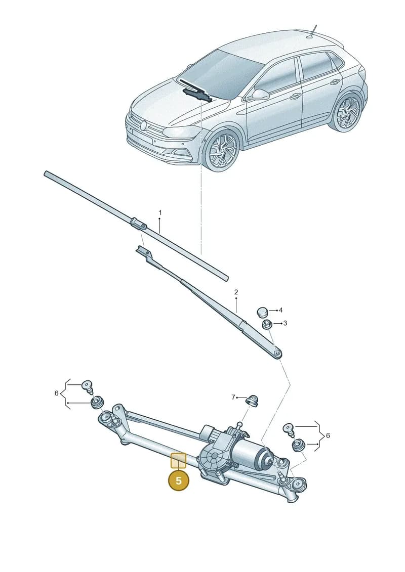 2G2955023E — Volkswagen Polo (2017-2025) diagram 837955000, position 5