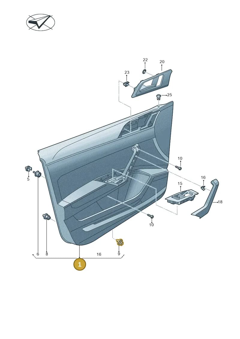 2G4867011AGDKB — Volkswagen Polo (2017-2025) diagram 837867000, position 1