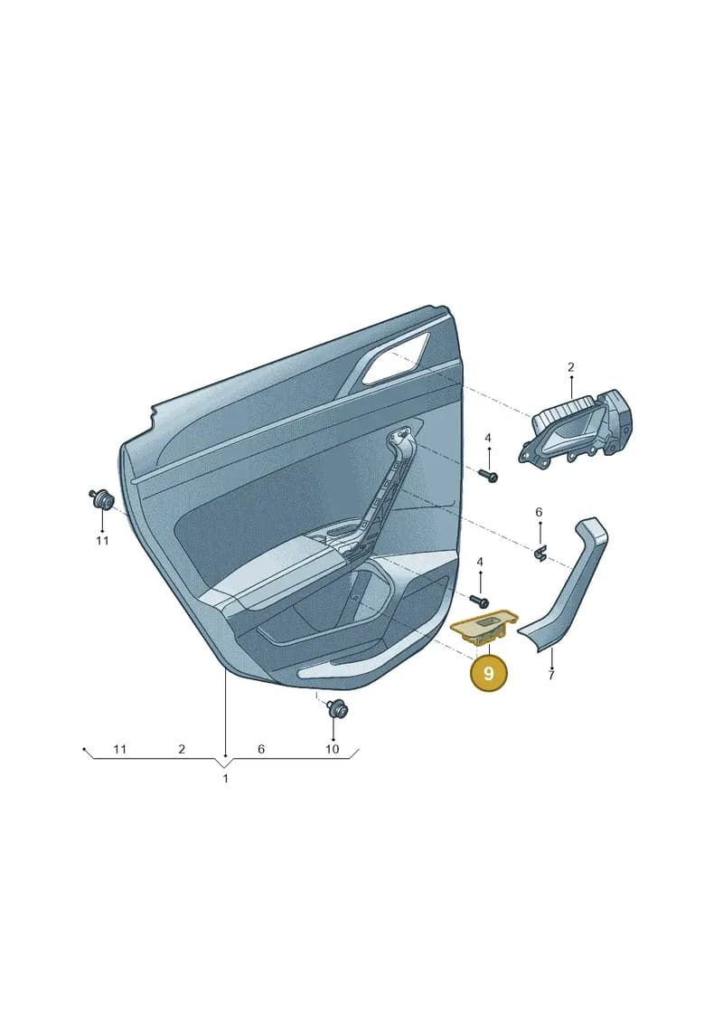 2G4867256E55K — Volkswagen Nivus (2020-) diagram 67b867035, position 9