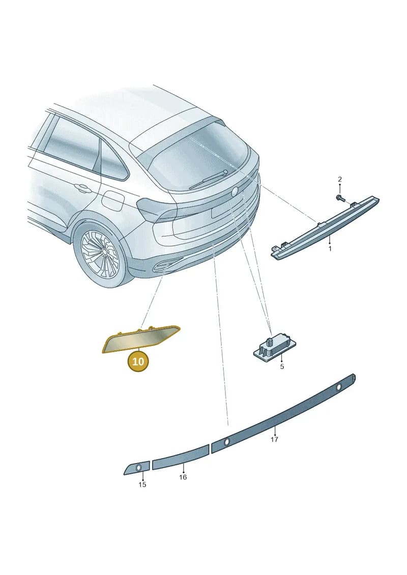 2G7945105B — Volkswagen Taigo (2021-2025) diagram 587945010, position 10